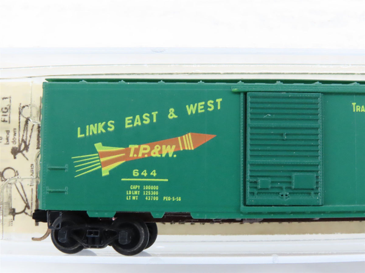 N Scale Kadee Micro-Trains MTL 20120 TP&amp;W Railroad 40&#39; Single Door Box Car #644