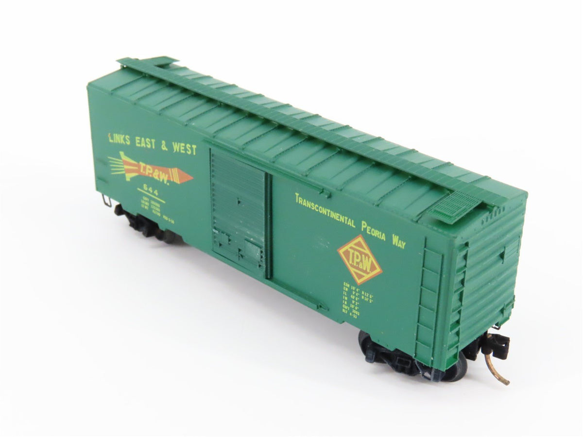 N Scale Kadee Micro-Trains MTL 20120 TP&amp;W Railroad 40&#39; Single Door Box Car #644