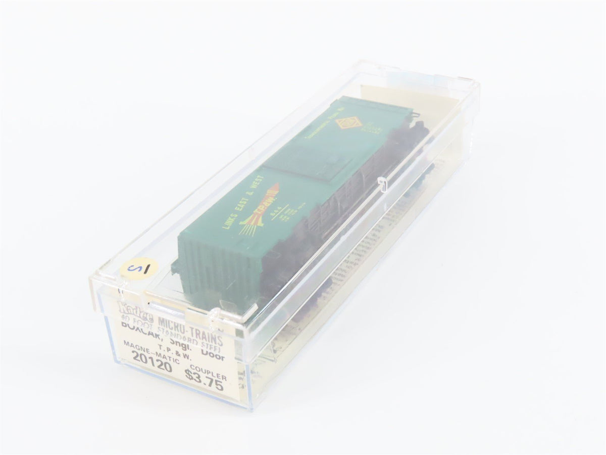 N Scale Kadee Micro-Trains MTL 20120 TP&amp;W Railroad 40&#39; Single Door Box Car #644