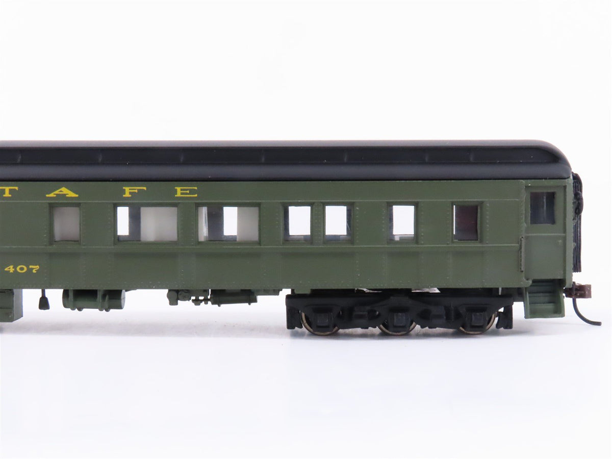 HO Scale Bachmann Spectrum 89316 ATSF Santa Fe Observation Passenger Car #407