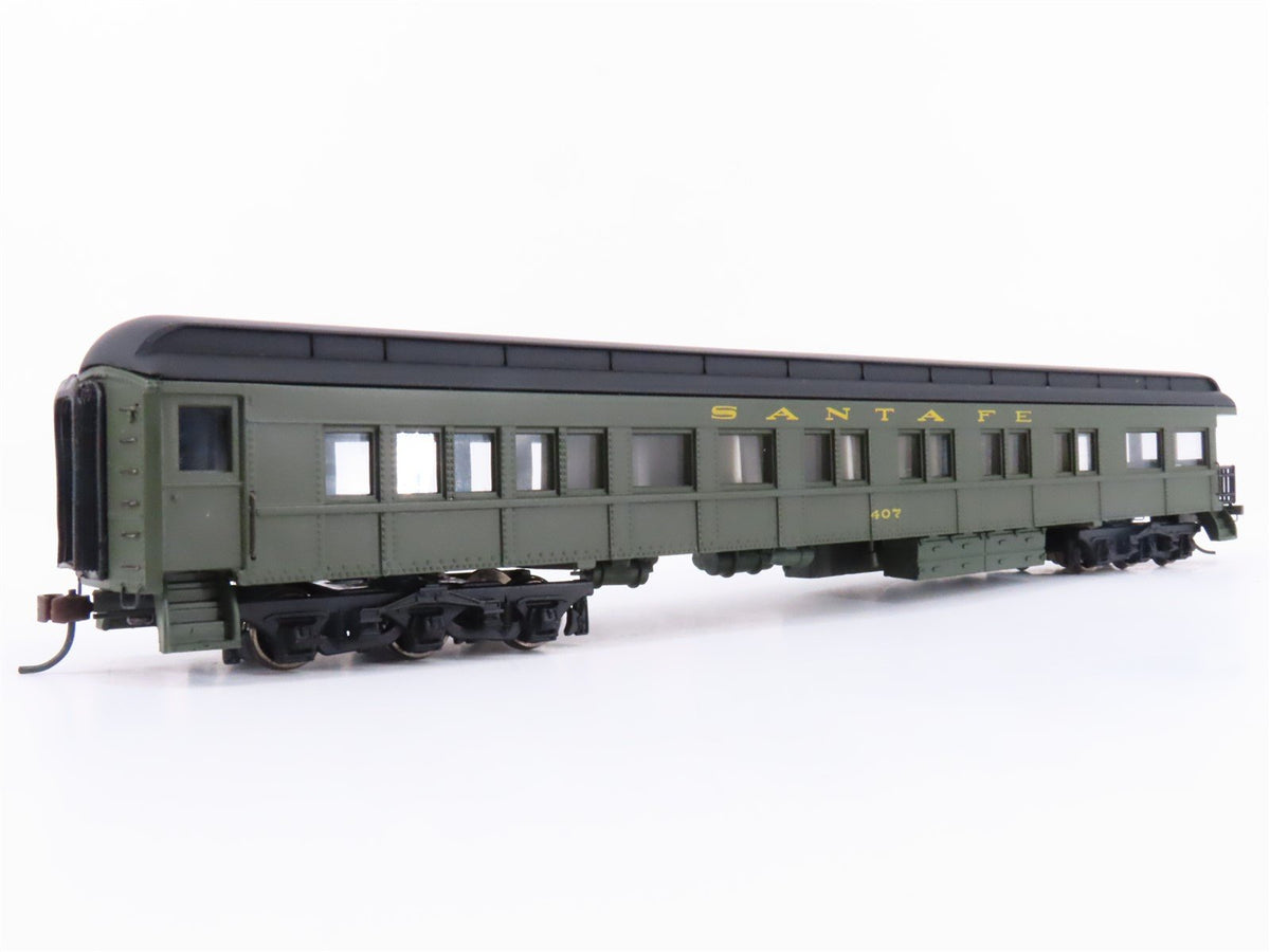 HO Scale Bachmann Spectrum 89316 ATSF Santa Fe Observation Passenger Car #407