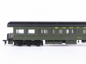 HO Scale Bachmann Spectrum 89316 ATSF Santa Fe Observation Passenger Car #407