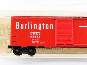 N Kadee Micro-Trains MTL 20338 CB&Q Burlington 40' Box Car #62948 - Blue Label