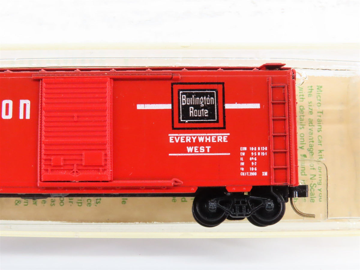 N Kadee Micro-Trains MTL 20338 CB&amp;Q Burlington 40&#39; Box Car #62948 - Blue Label