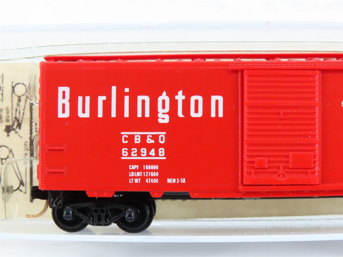 N Scale Kadee Micro-Trains MTL 20170 CB&amp;Q Burlington Route 40&#39; Box Car #62948