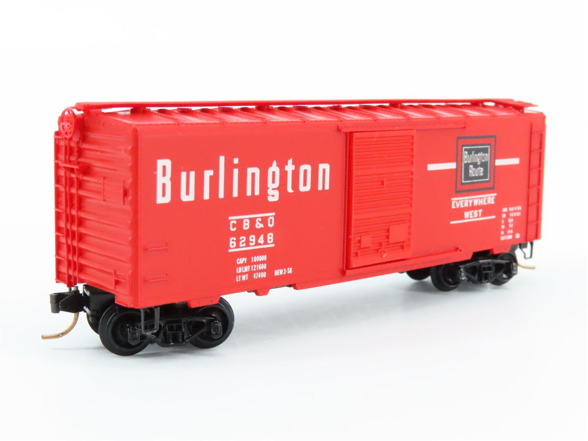 N Scale Kadee Micro-Trains MTL 20170 CB&amp;Q Burlington Route 40&#39; Box Car #62948