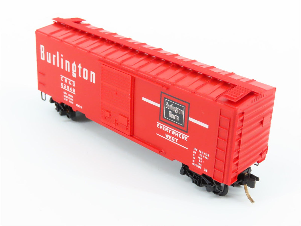 N Scale Kadee Micro-Trains MTL 20170 CB&amp;Q Burlington Route 40&#39; Box Car #62948