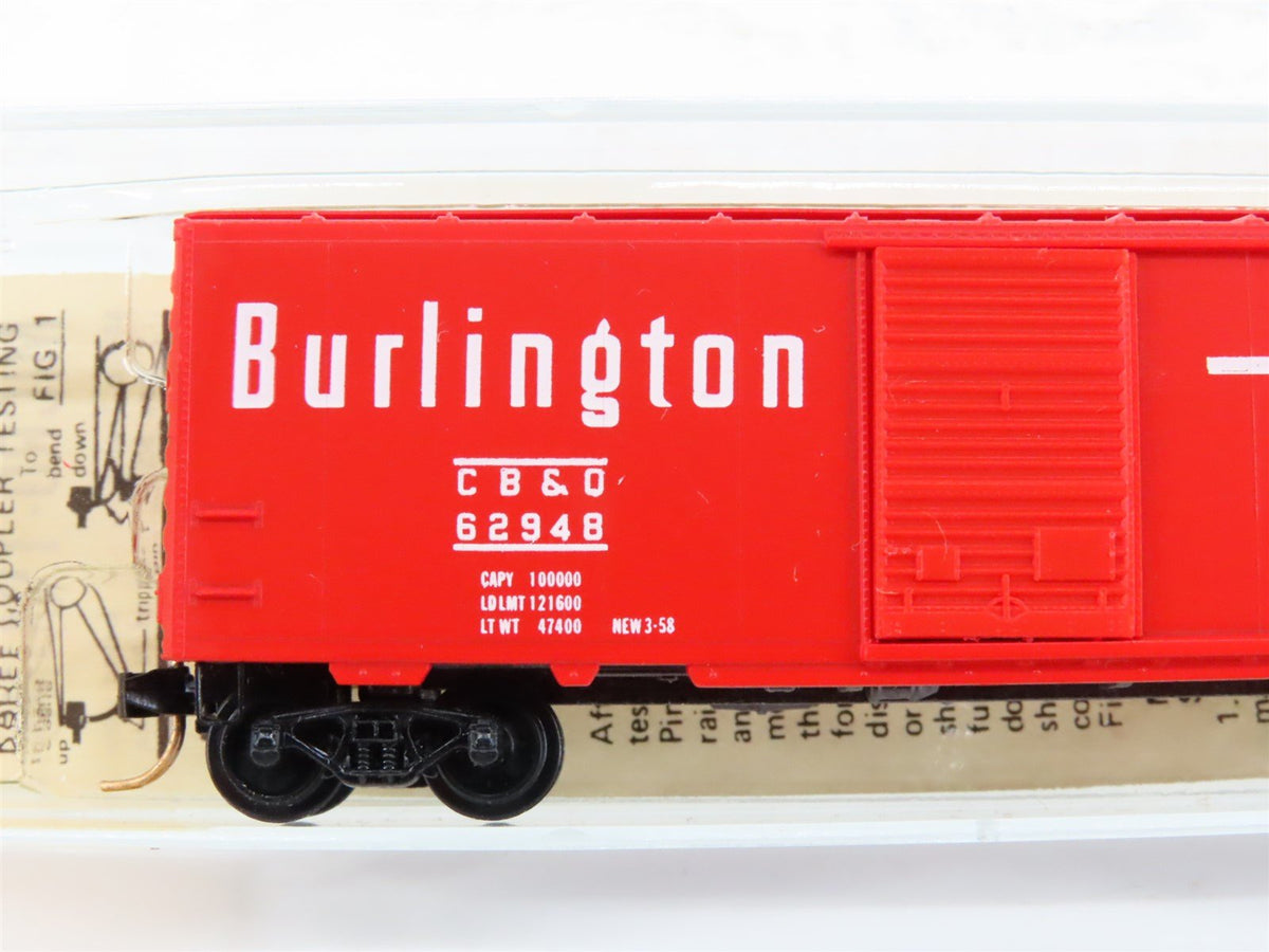 N Scale Kadee Micro-Trains MTL 20170 CB&amp;Q Burlington Route 40&#39; Box Car #62948