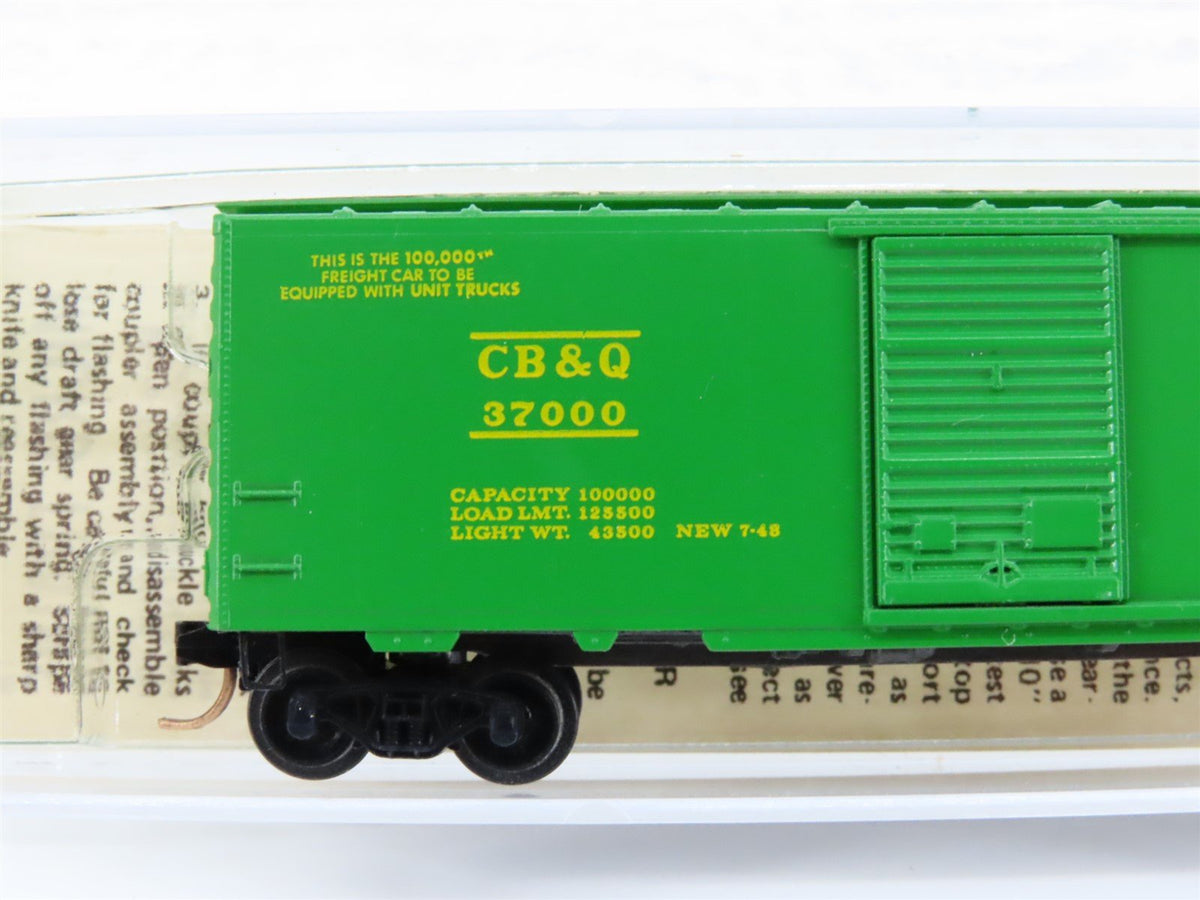 N Kadee Micro-Trains MTL 20130 CB&amp;Q Way Of The Zephyrs &quot;100,000th&quot; Boxcar #37000