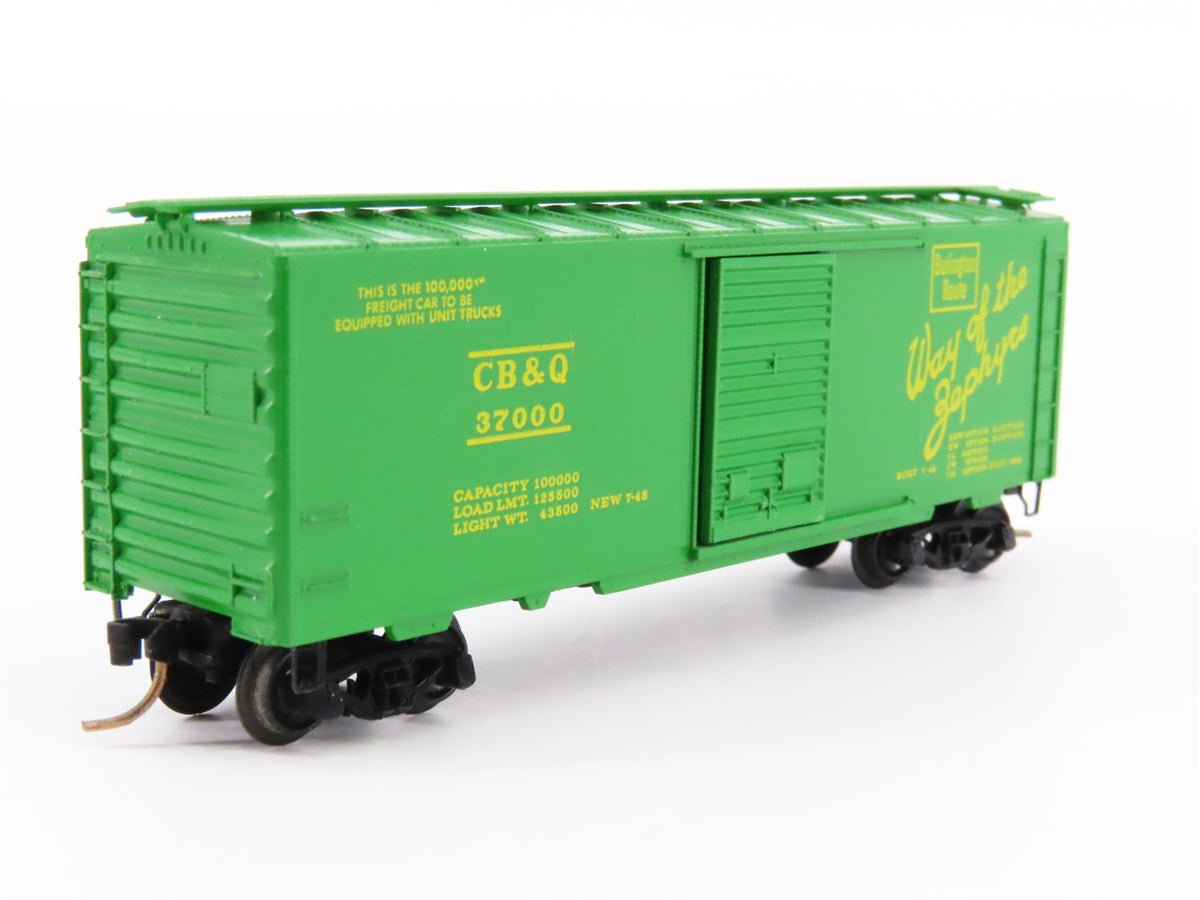 N Kadee Micro-Trains MTL 20130 CB&amp;Q Way Of The Zephyrs &quot;100,000th&quot; Boxcar #37000