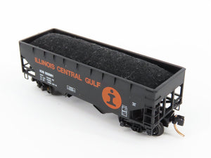 N Kadee Micro-Trains MTL 55142 ICG Illinois Central Gulf 2-Bay Hopper #322061