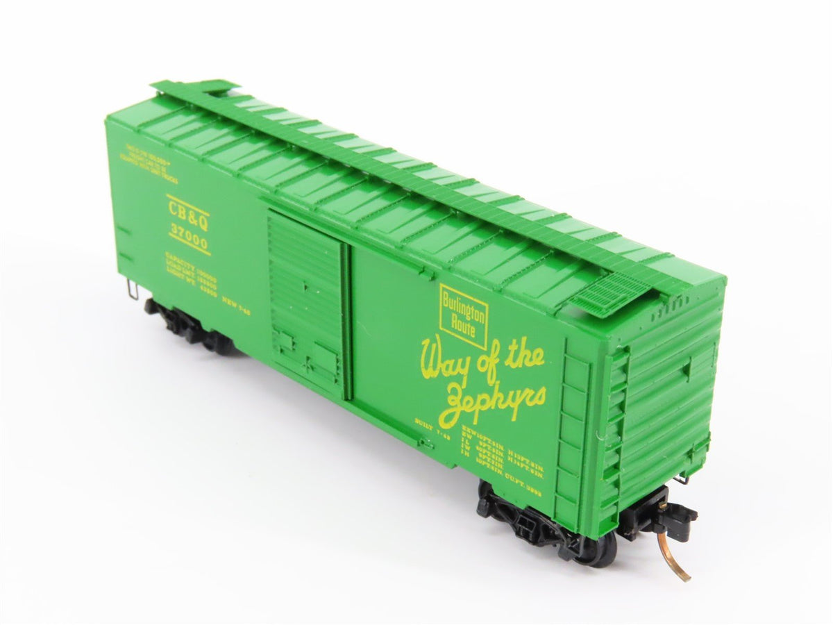 N Scale Kadee Micro-Trains MTL 20131 CB&amp;Q Way Of The Zephyrs 40&#39; Boxcar #37000