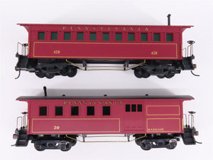 LOT of 8 HO Mantua PRR Pennsylvania Coach, Combine Passenger Cars