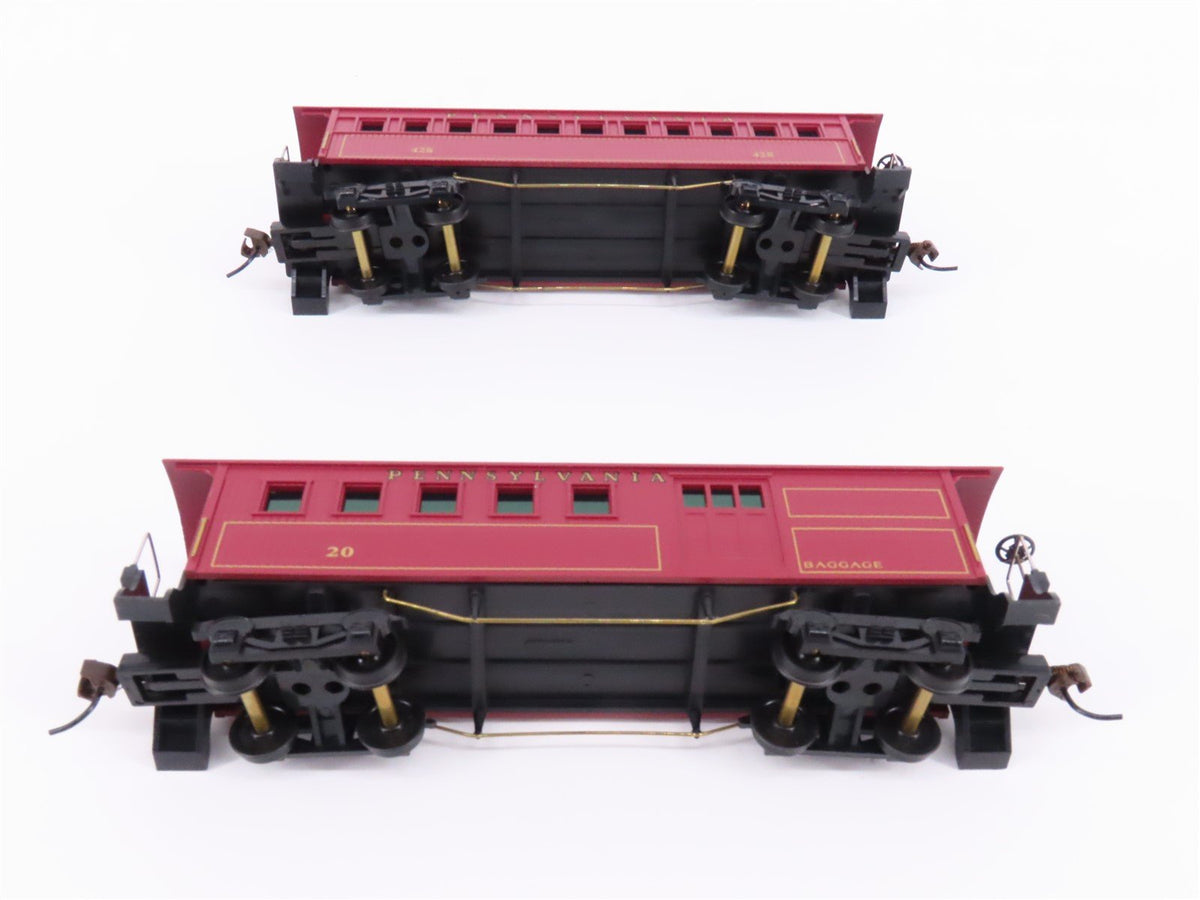 LOT of 8 HO Mantua PRR Pennsylvania Coach, Combine Passenger Cars