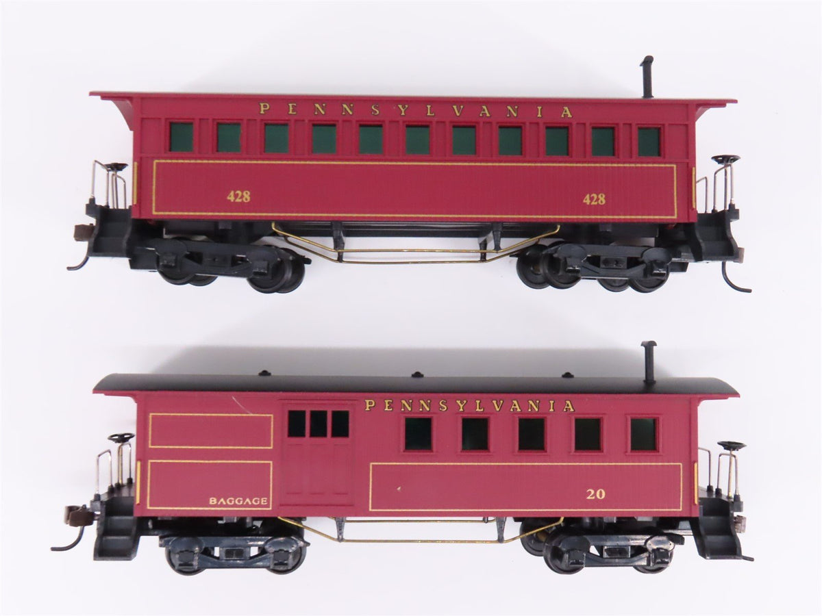 LOT of 8 HO Mantua PRR Pennsylvania Coach, Combine Passenger Cars