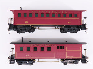 LOT of 8 HO Mantua PRR Pennsylvania Coach, Combine Passenger Cars