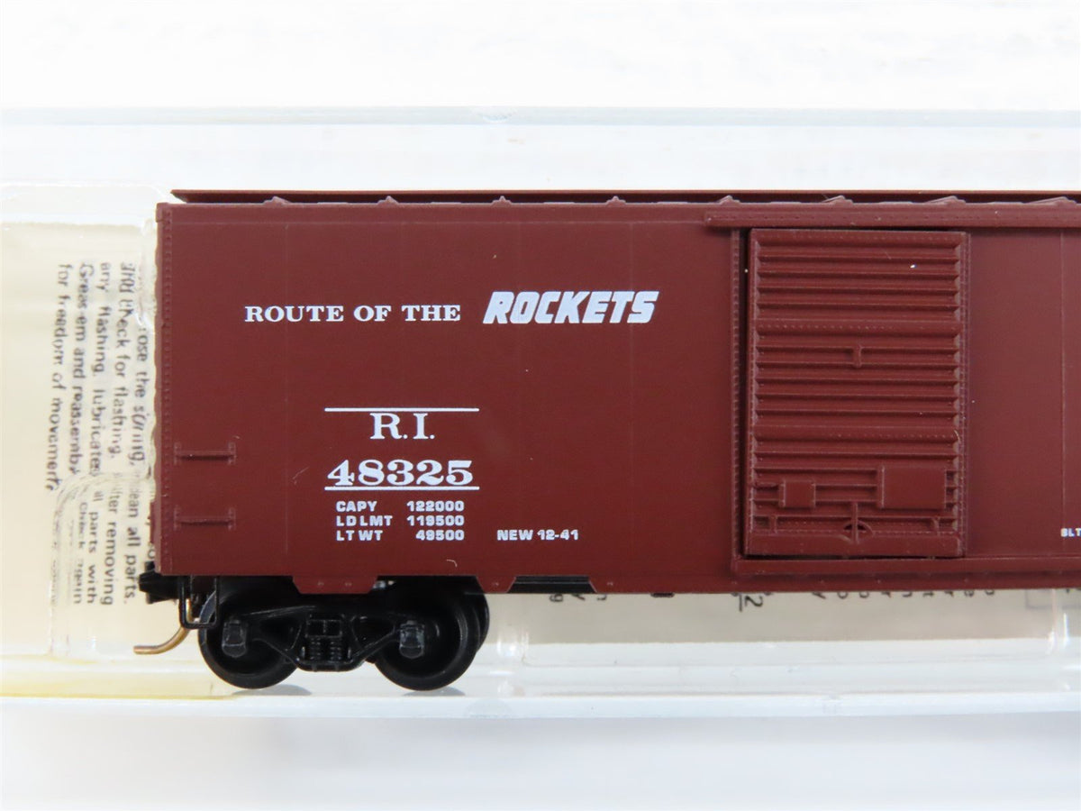 N Scale Kadee Micro-Trains MTL 20700 RI Rock Island Rockets 40&#39; Box Car #48325