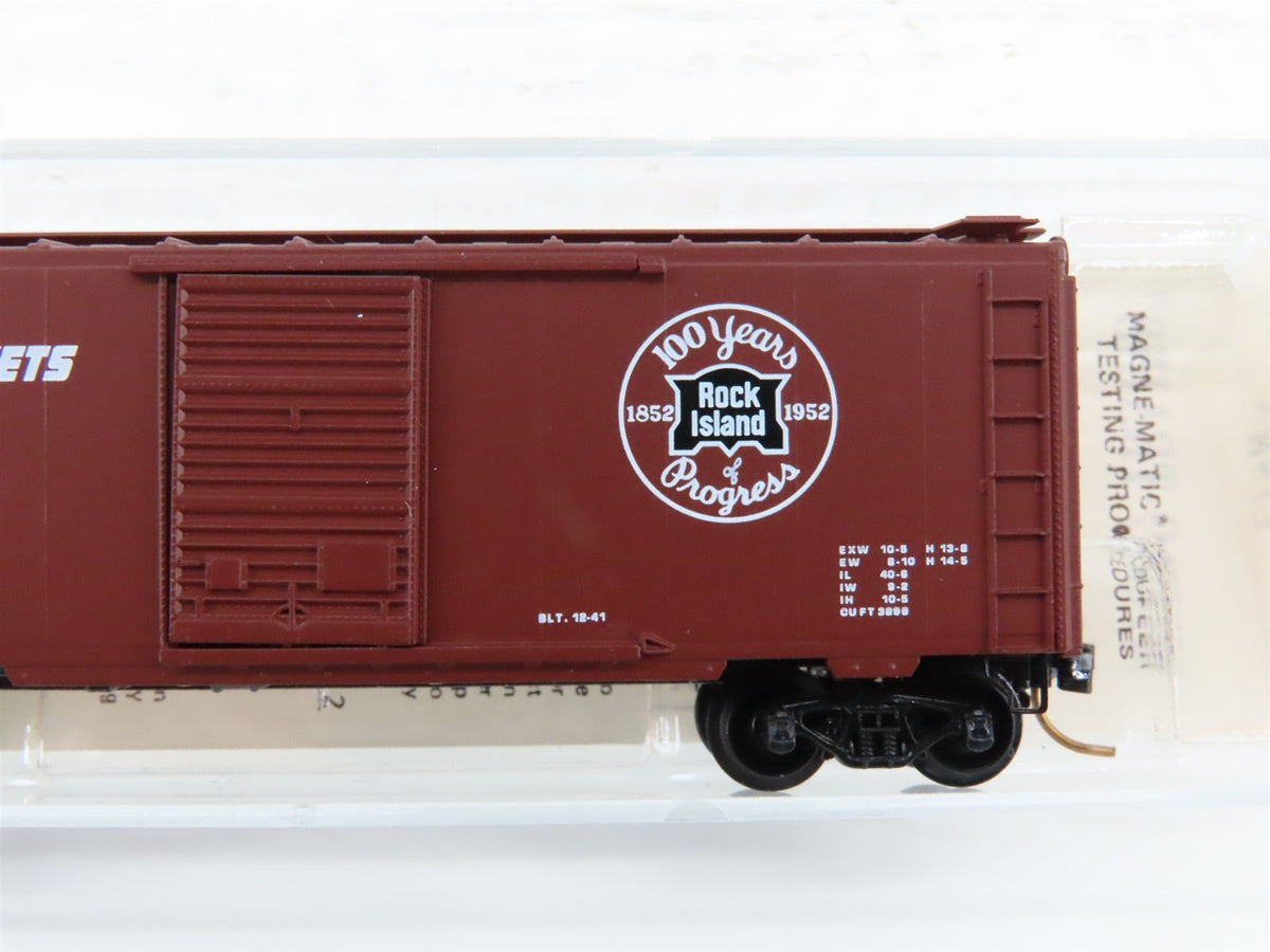 N Scale Kadee Micro-Trains MTL 20700 RI Rock Island Rockets 40&#39; Box Car #48325