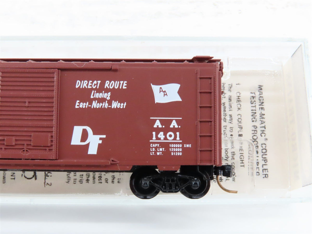 N Scale Kadee Micro-Trains MTL 20690 AA Ann Arbor 40&#39; Single Door Box Car #1401