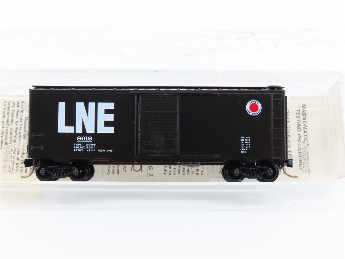 N Scale Kadee Micro-Trains MTL 20930 LNE Lehigh New England 40&#39; Box Car #8019