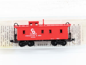 N Scale Kadee Micro-Trains MTL 50190 C&O Chesapeake & Ohio 34' Caboose #90063