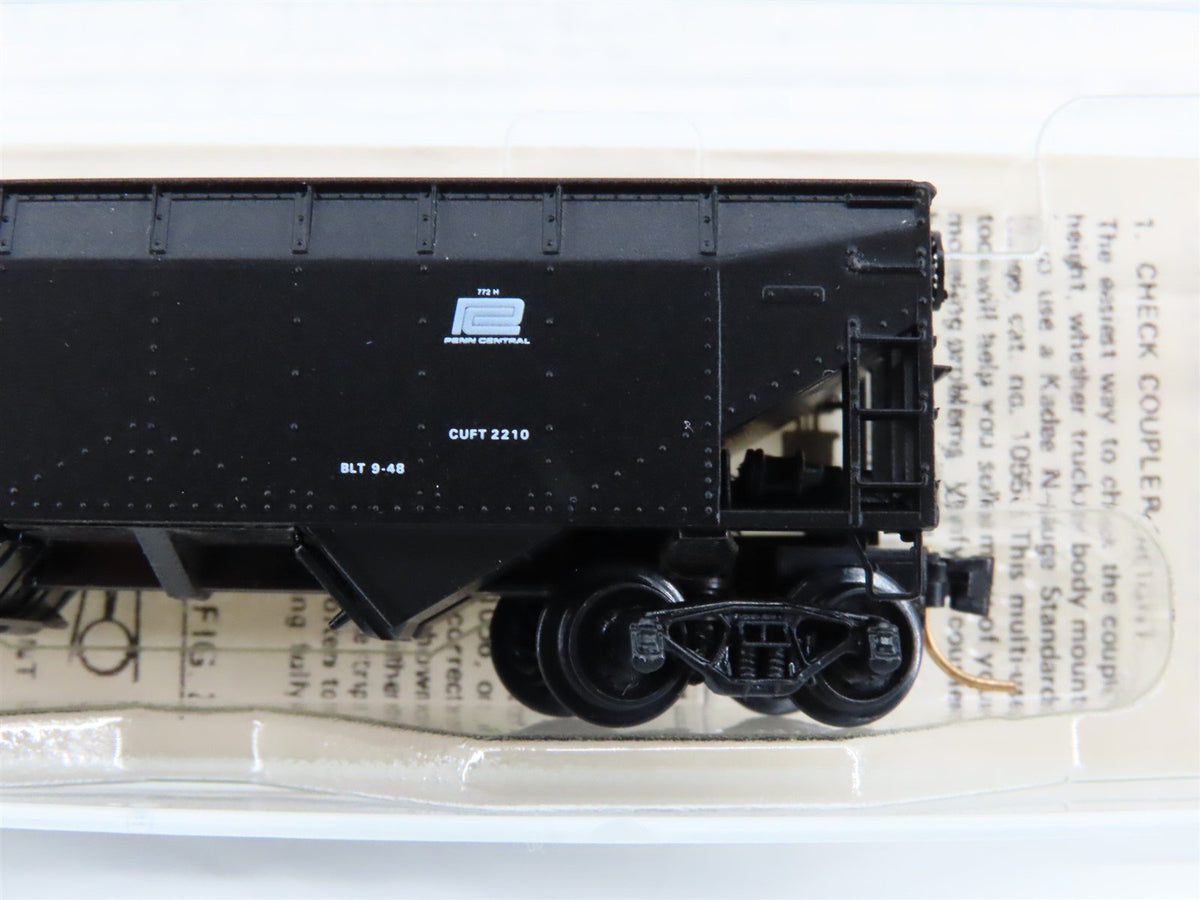 N Kadee Micro-Trains MTL 55230 P&amp;LE Pittsburgh &amp; Lake Erie 2-Bay Hopper #4538