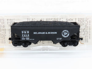 N Scale Kadee Micro-Trains MTL 55170 D&H The Bridge Line 2-Bay Hopper #7215