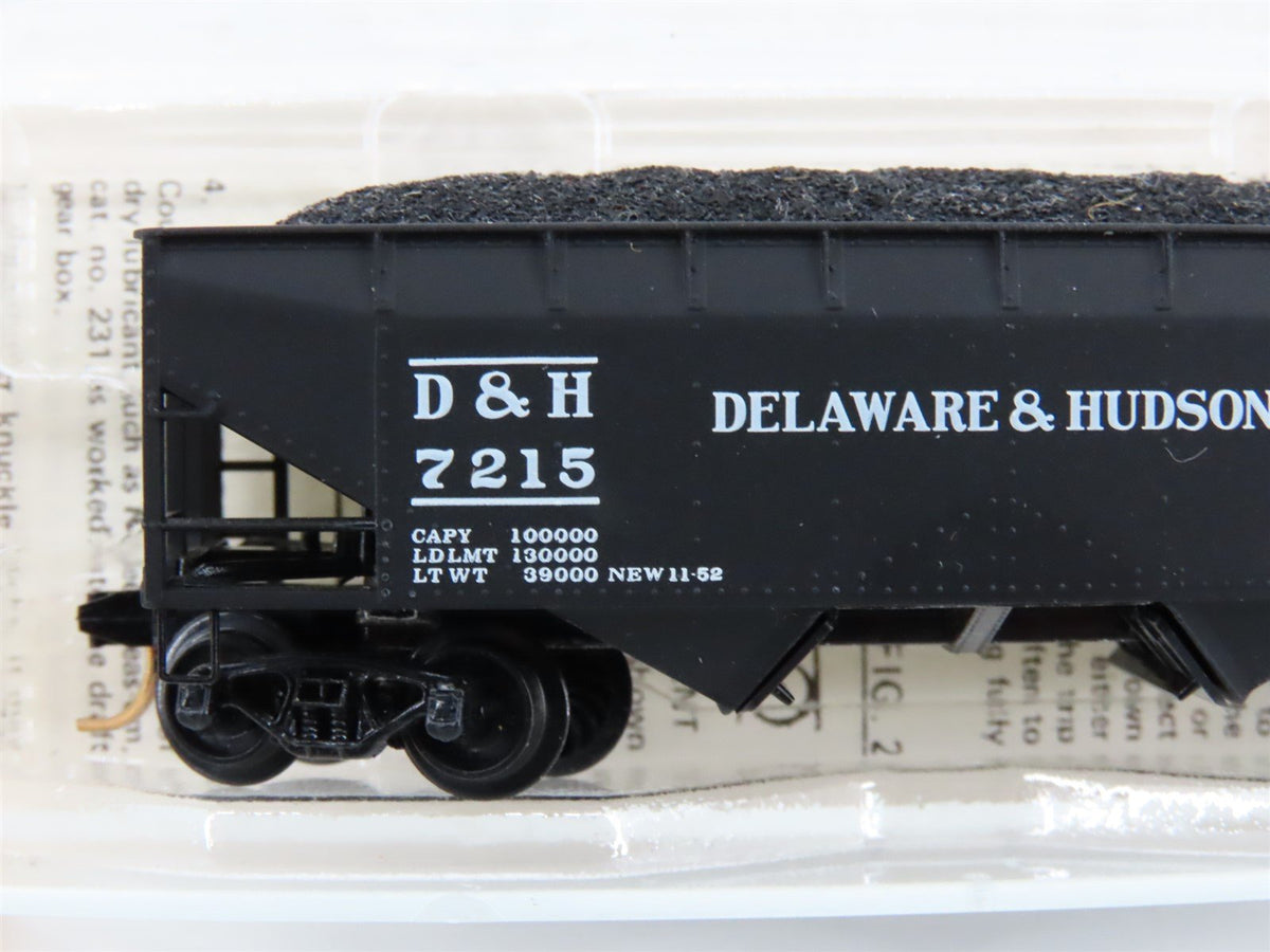 N Scale Kadee Micro-Trains MTL 55170 D&amp;H The Bridge Line 2-Bay Hopper #7215