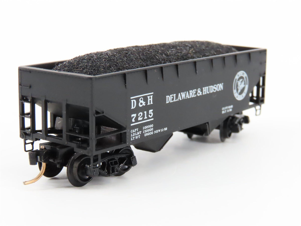 N Scale Kadee Micro-Trains MTL 55170 D&amp;H The Bridge Line 2-Bay Hopper #7215