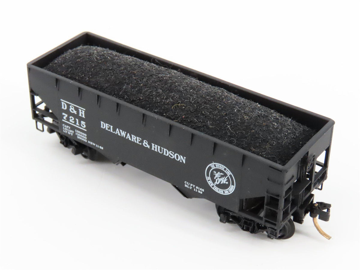 N Scale Kadee Micro-Trains MTL 55170 D&amp;H The Bridge Line 2-Bay Hopper #7215