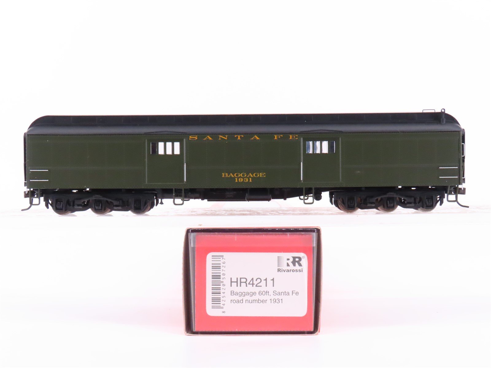 HO Scale Rivarossi HR4211 ATSF Santa Fe 60' Baggage Passenger Car #1931