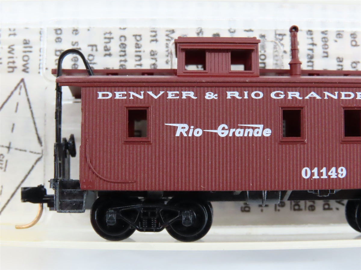 N Scale Kadee Micro-Trains MTL 50110 D&amp;RGW Rio Grande 34&#39; Wood Caboose #01149