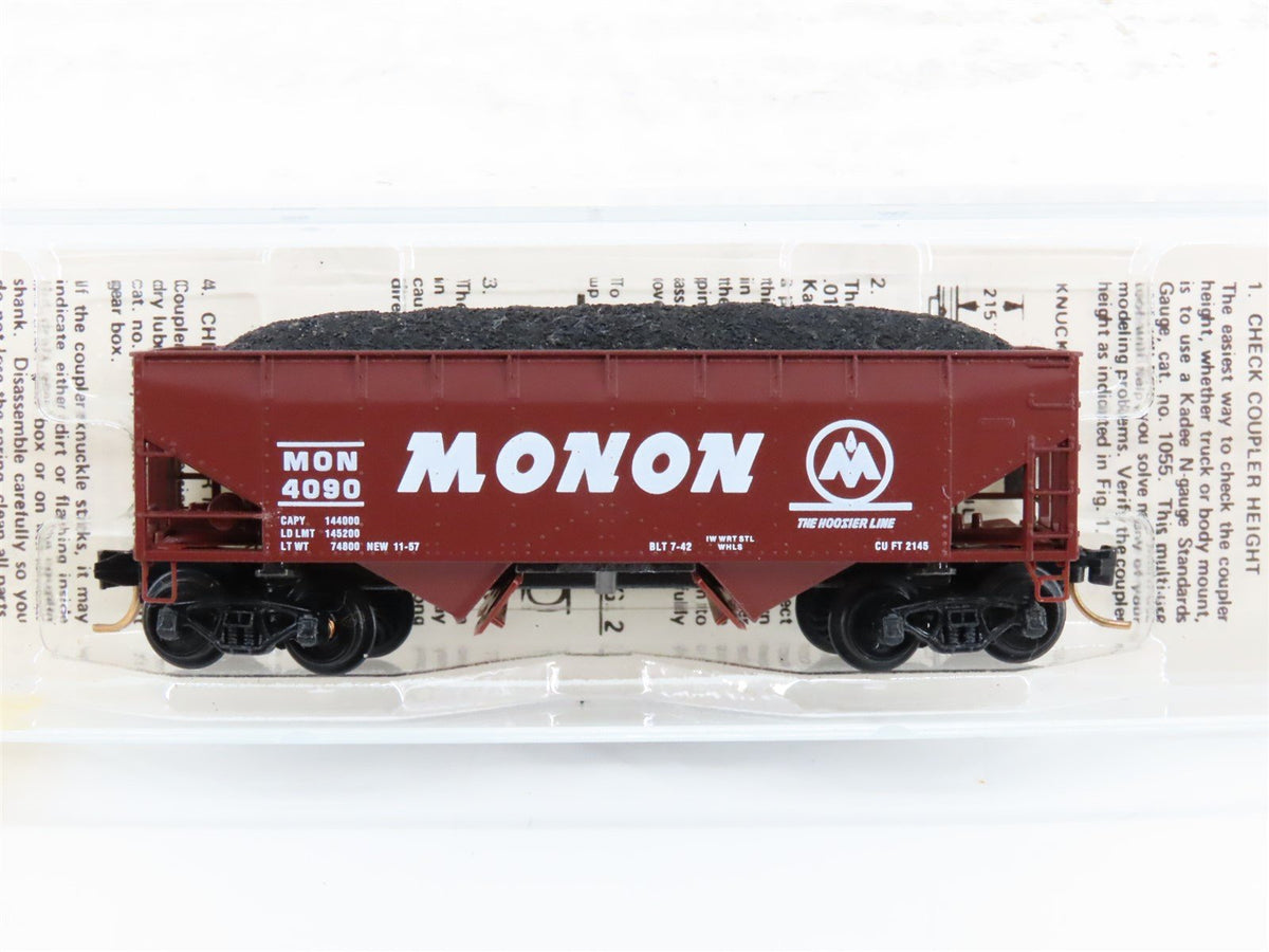 N Kadee Micro-Trains MTL 55200 MON Monon &quot;The Hoosier Line&quot; 2-Bay Hopper #4090