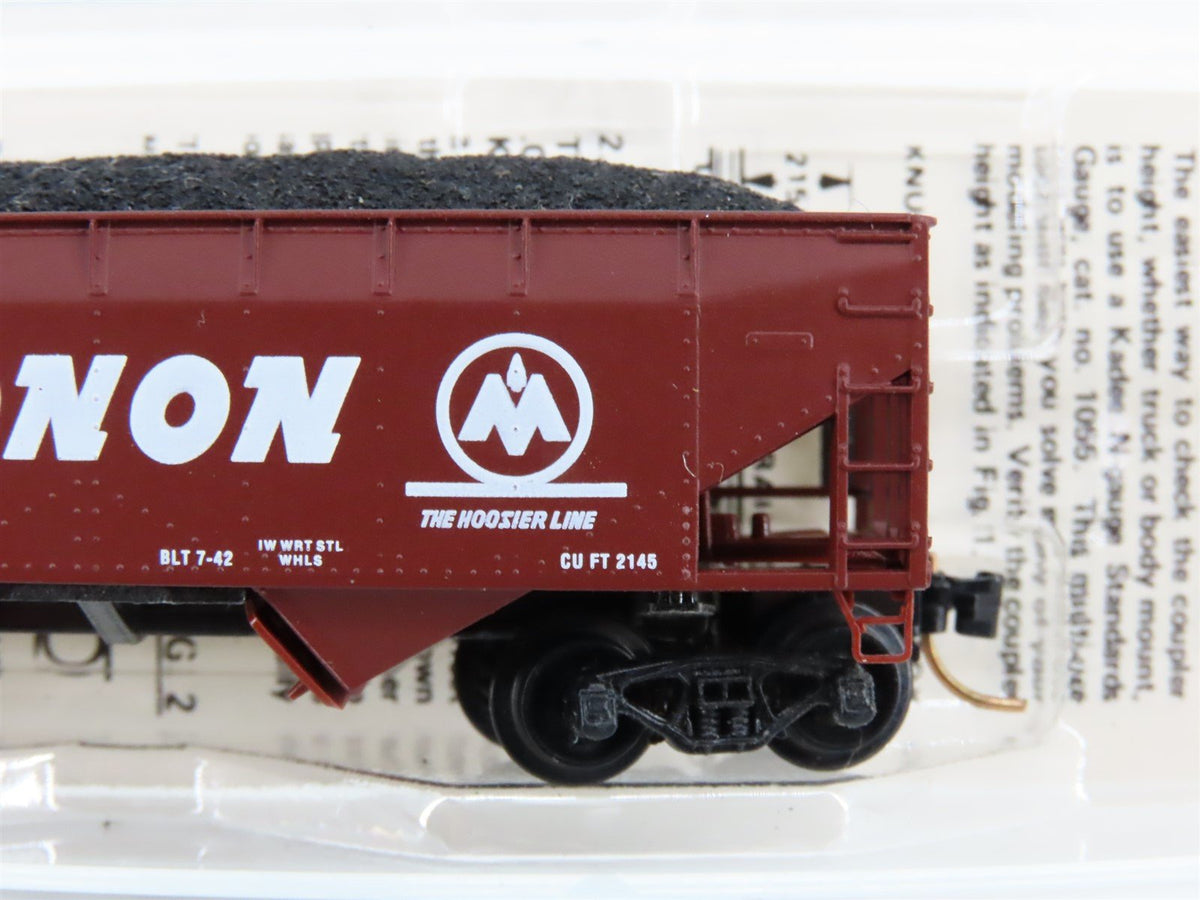 N Kadee Micro-Trains MTL 55200 MON Monon &quot;The Hoosier Line&quot; 2-Bay Hopper #4090