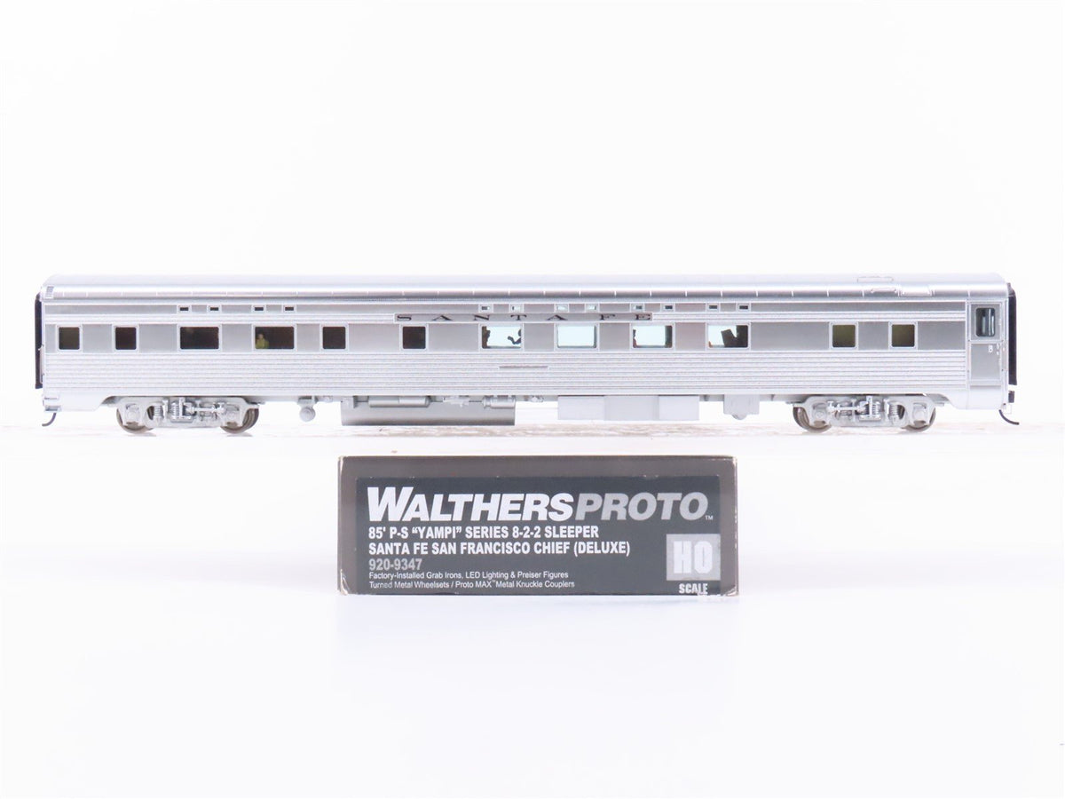 HO Walthers Proto 920-9347 ATSF Santa Fe 85&#39; P-S 8-2-2 Sleeper Passenger Car