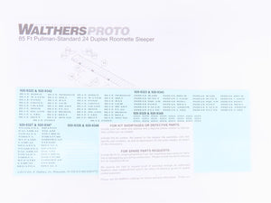 HO Walthers Proto 920-9323 ATSF Santa Fe 85' P-S Dplx Roomette Passenger Car