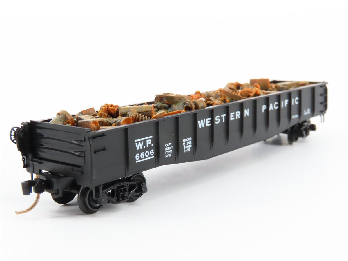 N Scale Kadee Micro-Trains MTL 46050 WP Western Pacific Gondola #6606 w/ Load