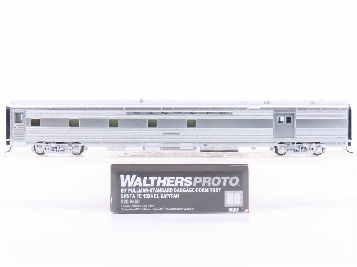 HO Walthers Proto 920-9460 ATSF Santa Fe 85&#39; P-S Baggage-Dorm Passenger Car