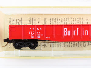 N Scale Kadee Micro-Trains MTL 46030 CB&Q Burlington Route 50' Gondola #82044