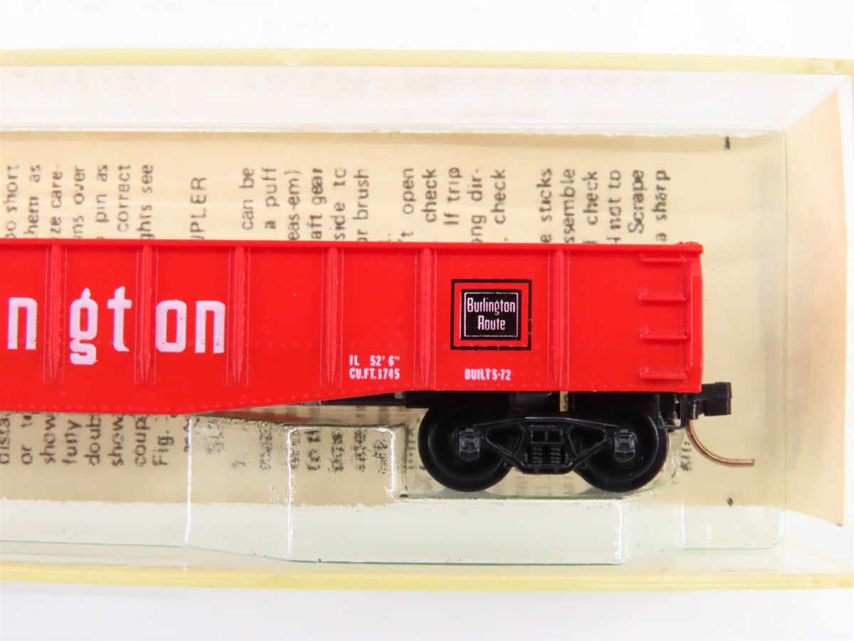 N Scale Kadee Micro-Trains MTL 46030 CB&amp;Q Burlington Route 50&#39; Gondola #82044