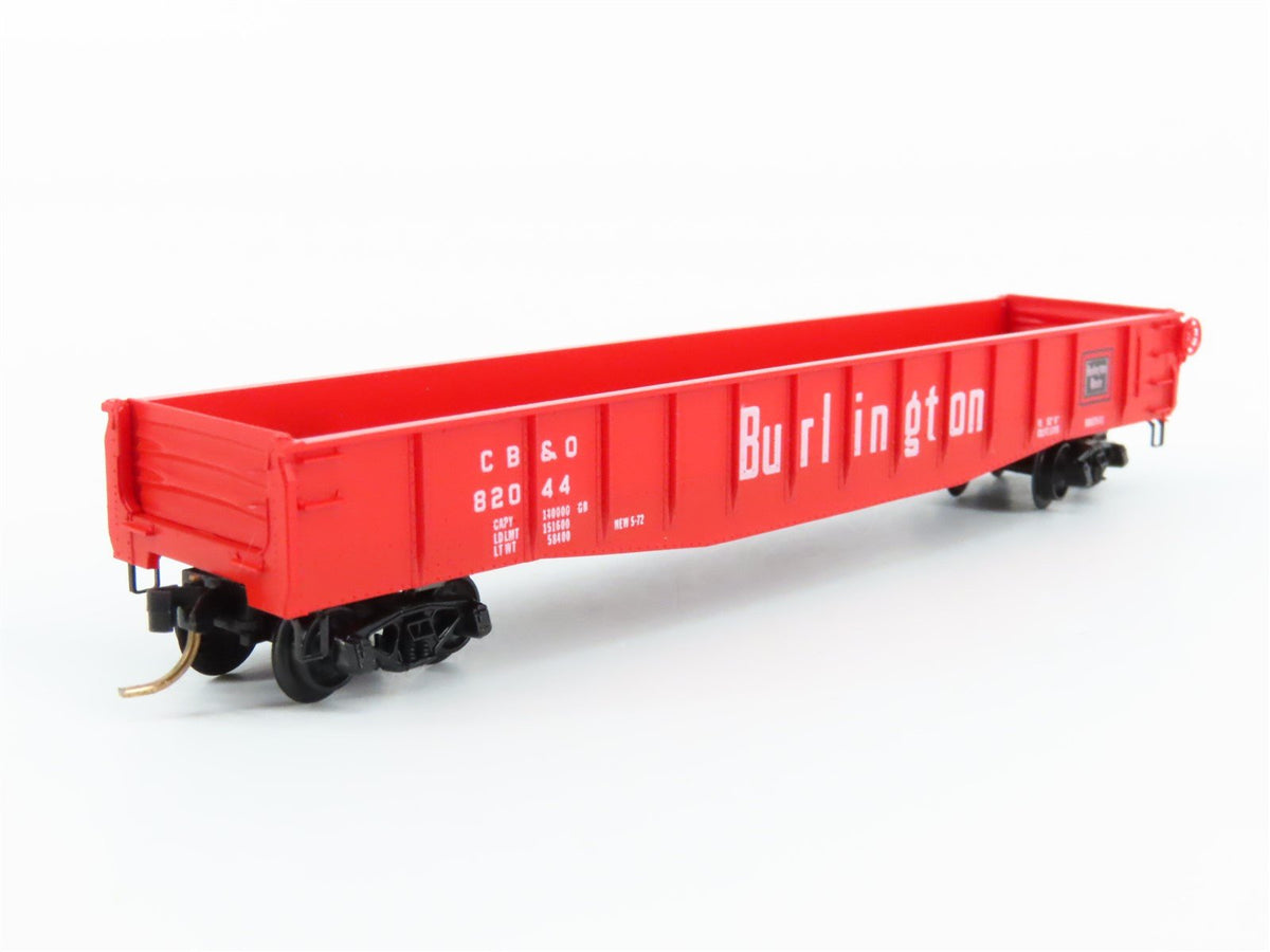 N Scale Kadee Micro-Trains MTL 46030 CB&amp;Q Burlington Route 50&#39; Gondola #82044