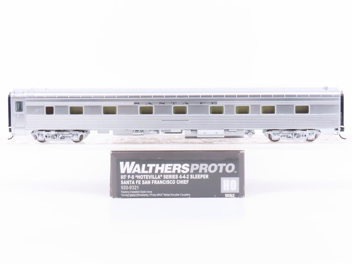 HO Walthers Proto 920-9321 ATSF Santa Fe 85&#39; P-S 4-4-2 Sleeper Passenger Car