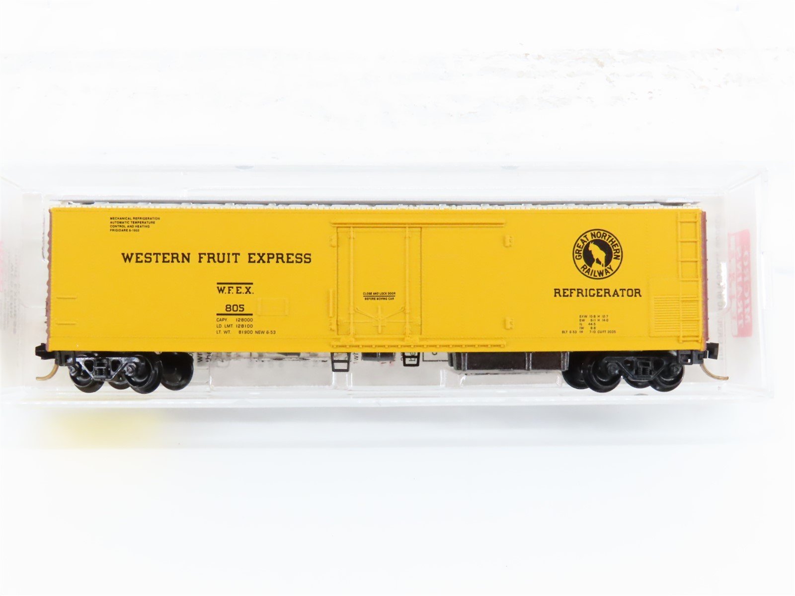 N Micro-Trains MTL 69010/1 WFEX Western Fruit Express Mechanical Reefer #805