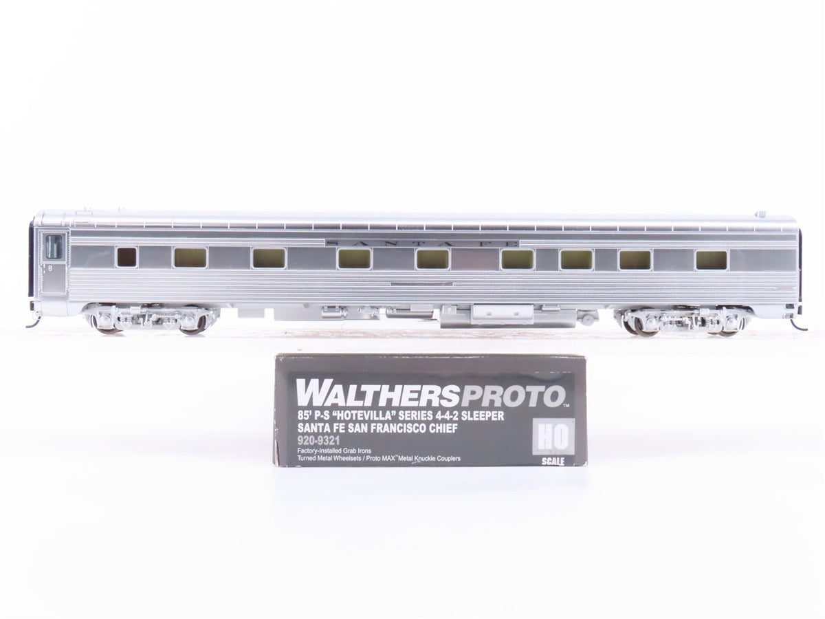 HO Walthers Proto 920-9321 ATSF Santa Fe 85&#39; P-S 4-4-2 Sleeper Passenger Car