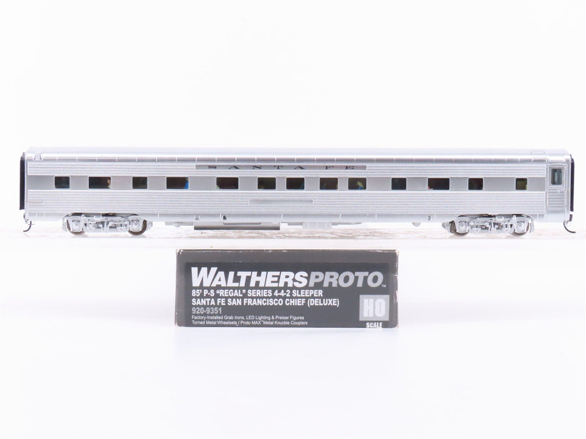 HO Walthers Proto 920-9351 ATSF Santa Fe 85&#39; P-S 4-4-2 Sleeper Passenger Car