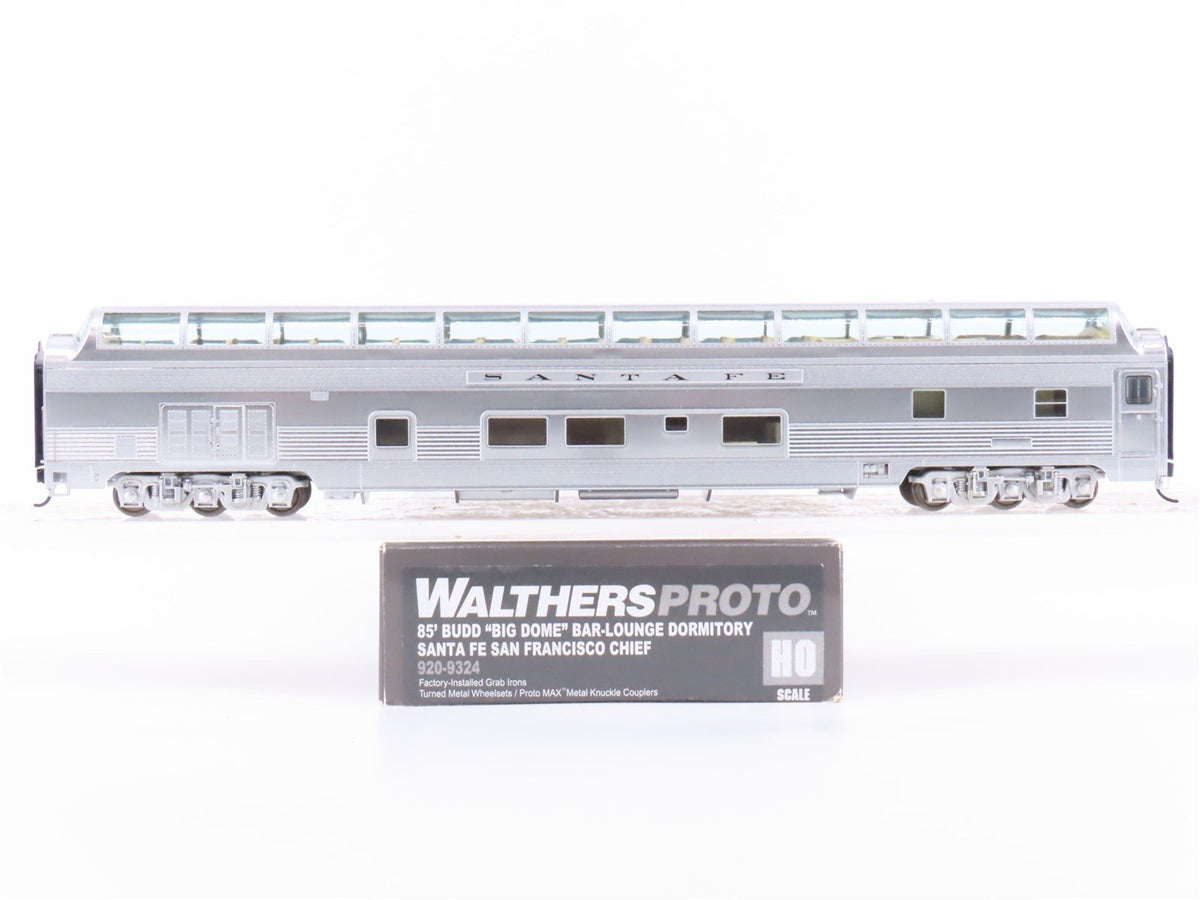 HO Walthers Proto 920-9324 ATSF Santa Fe 85&#39; Budd Bar-Lounge Passenger Car