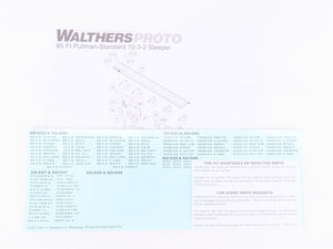 HO Walthers Proto 920-9322 ATSF Santa Fe 85' P-S 10-3-2 Sleeper Passenger Car