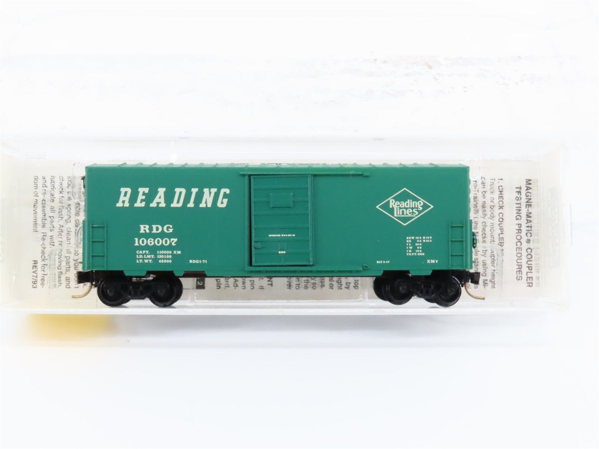 N Scale Micro-Trains MTL 24230 RDG Reading Lines 40&#39; Single Door Box Car #106007