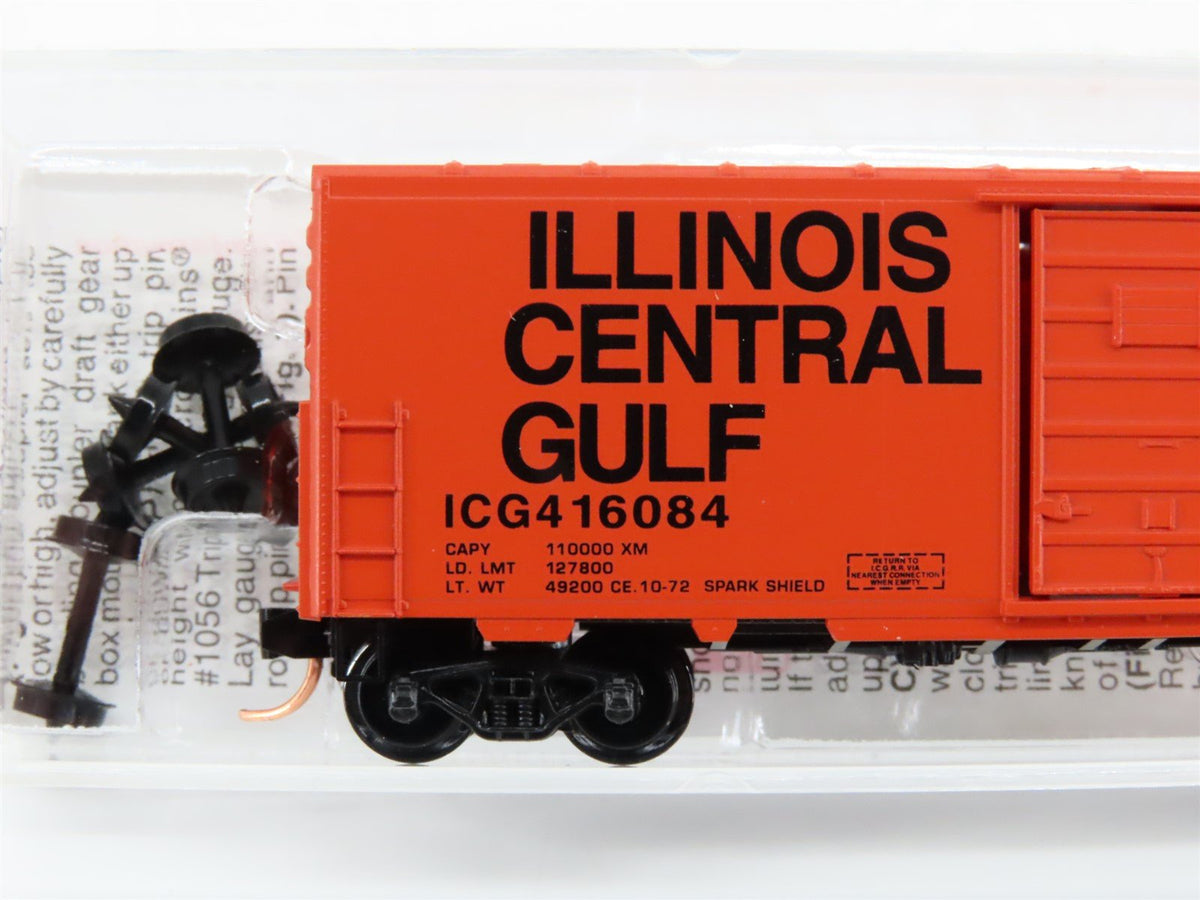 N Scale Micro-Trains MTL 24070 ICG Illinois Central Gulf 40&#39; Box Car #416084