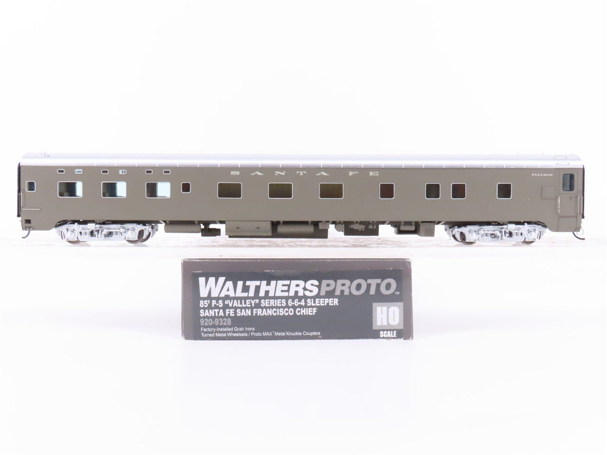 HO Walthers Proto 920-9328 ATSF Santa Fe 85&#39; P-S 6-6-4 Sleeper Passenger Car